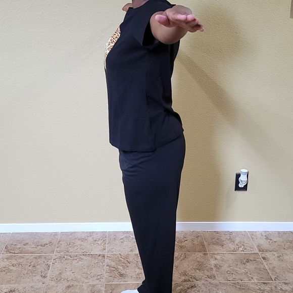 Casual Short Sleeve T-Shirt, Love Leapord XXL - Picture 9 of 13